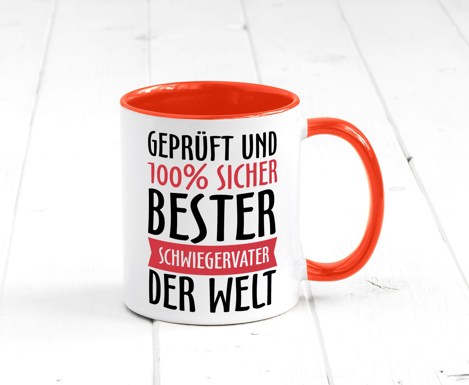 Bester Schwiegervater Geschenk Familie Geschenkidee lustiger Spruch Tasse