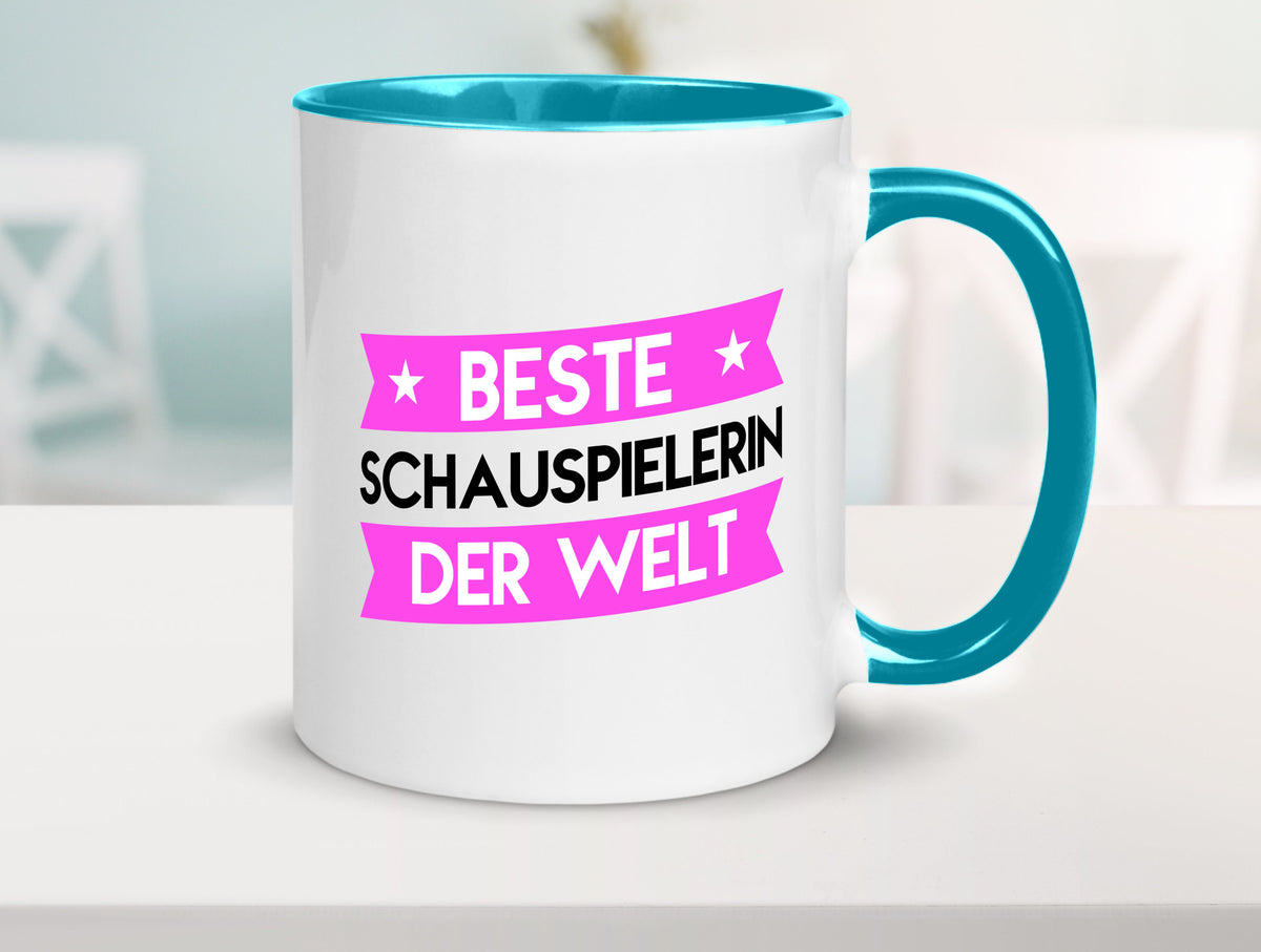 Beste Schauspielerin | Theater lustiger Spruch Geschenk Humor Geschenkidee Tasse