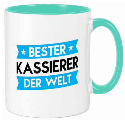 Bester Kassierer lustiger Spruch Geschenk Humor Geschenkidee Tasse