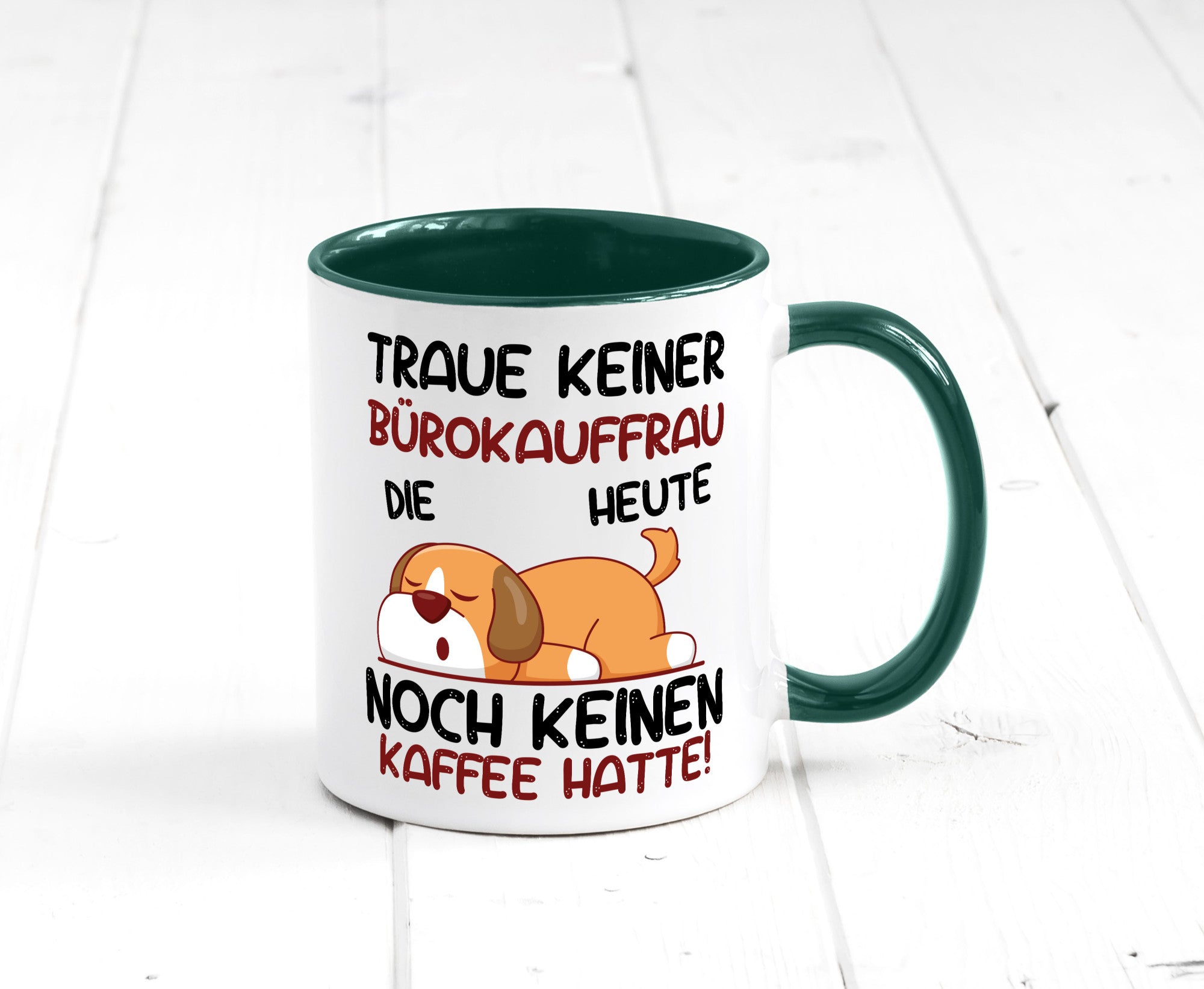 Traue keiner Bürokauffrau | Kauffrau lustig Arbeit Kollegen Büro Geschenk Tasse