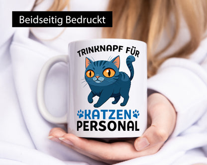 Katzen Personal | Katzenbesitzer Tasse Katze Humor vl2 Tierliebhaber