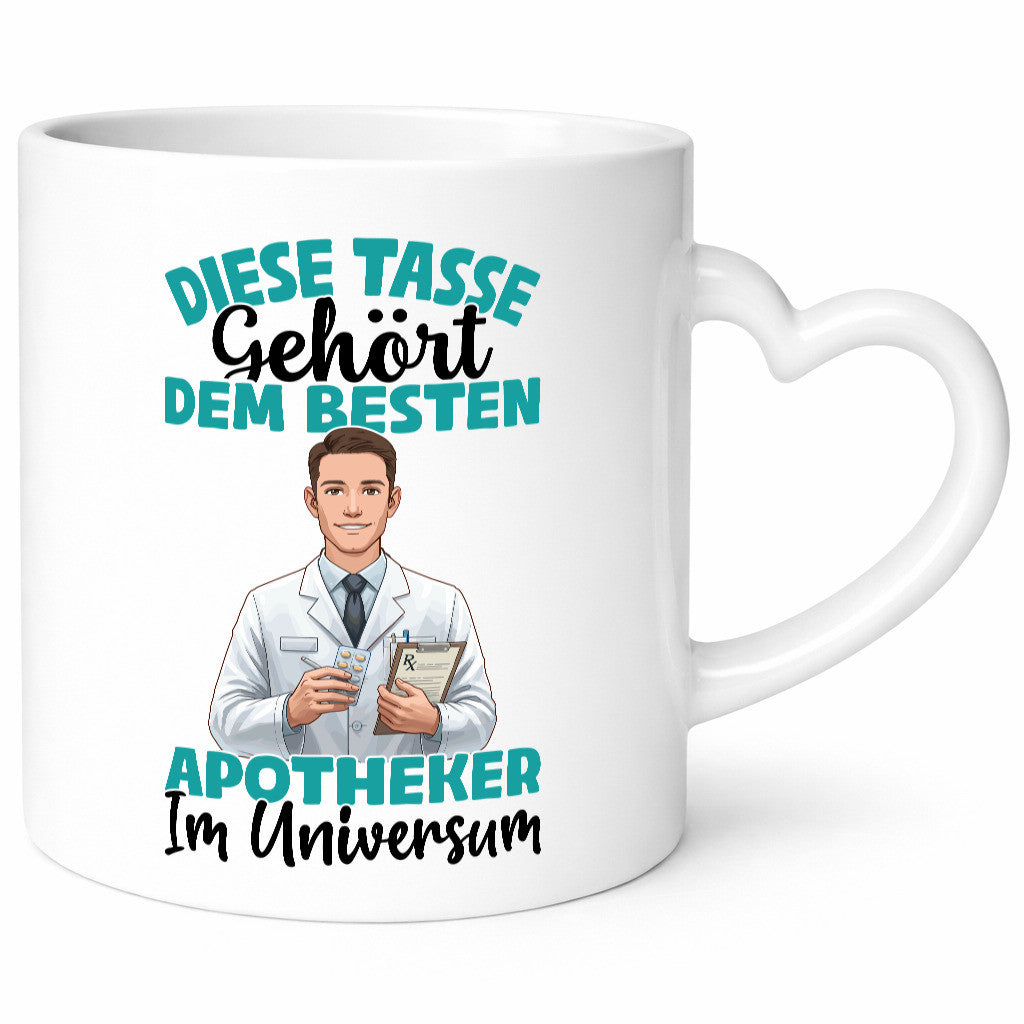Im Universum: Apotheker | Apotheke Pharmazie Geschenkidee Humor Tasse