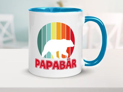 Papabär | Papa Tasse Vater Vatertag Bär lustiger Spruch Geschenk Familie