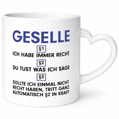 Ich habe immer Recht Geselle | Handwerker v2 lustiger Spruch Geschenk Humor