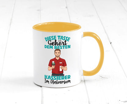 Im Universum: Kassierer Geschenk Humor Geschenkidee lustiger Spruch Tasse