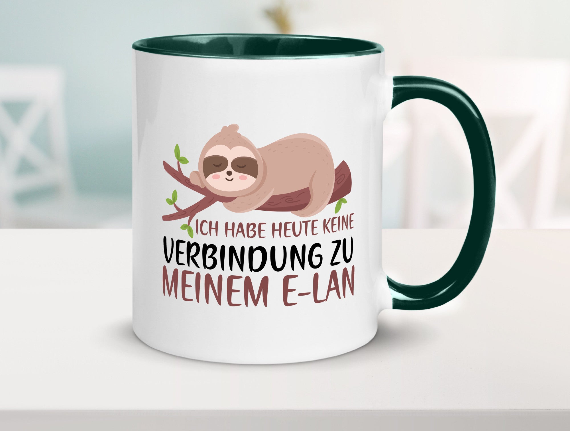 Verbindung zum Elan | WLAN Faultier Faulpelz Laufband Humor Tierliebhaber