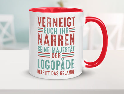 Verneigt euch: Logopäde | Sprachtherapie Geschenkidee Humor Tasse