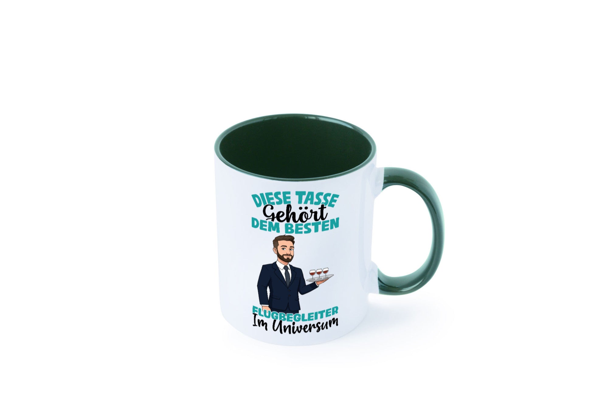 Im Universum: Flugbegleiter | Steward Flughafen Humor Geschenkidee Tasse