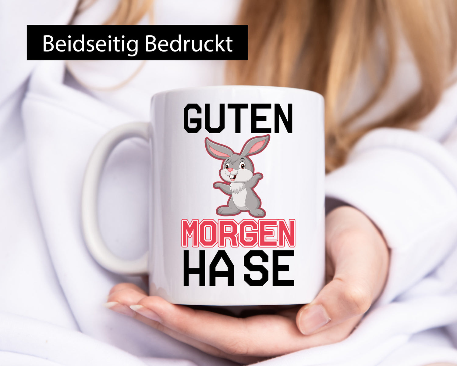 Guten Morgen Hase Humor Geschenkidee Tasse