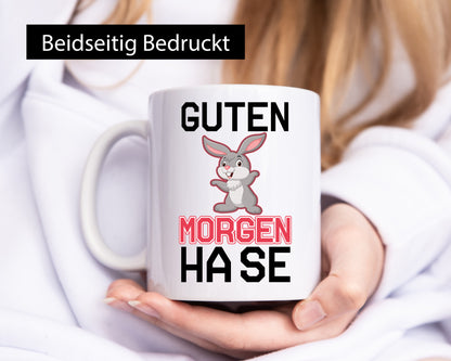 Guten Morgen Hase Humor Geschenkidee Tasse