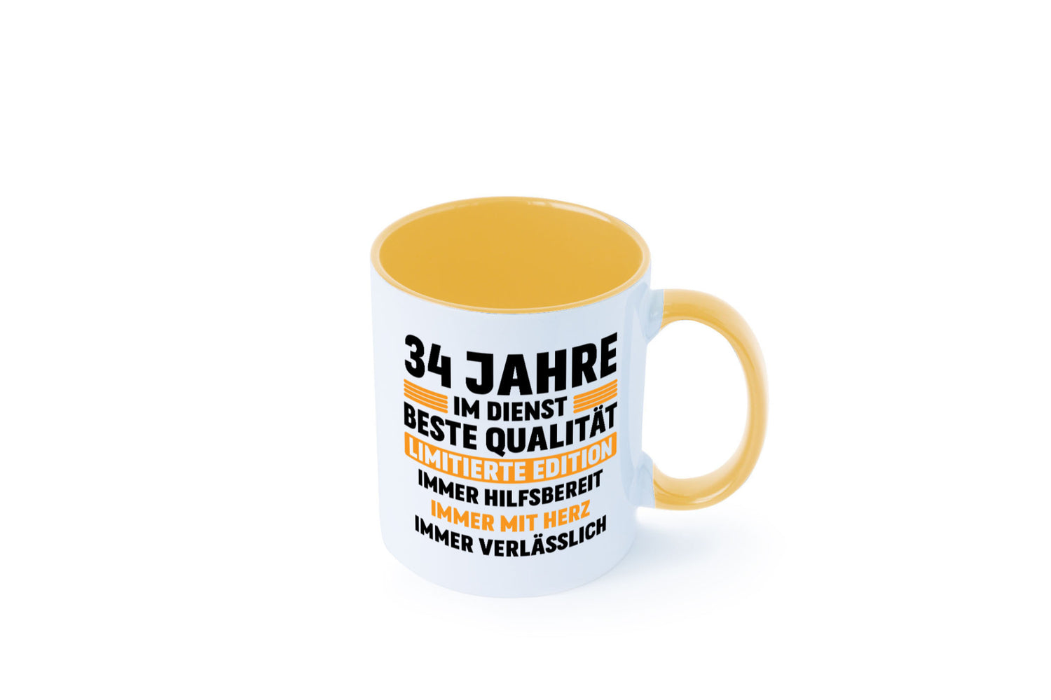 34 Jahre im Dienst | Jubiläum Arbeit v2 Humor Kollegen Büro Geschenkidee Tasse