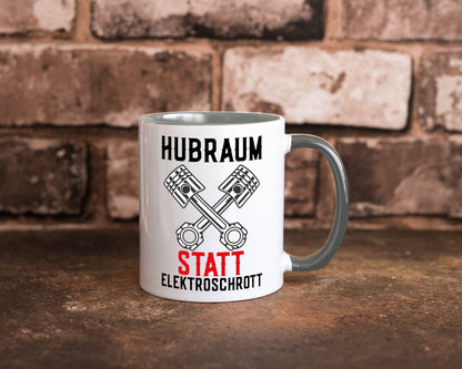 Hubraum statt Elektroschrott | Autofan Verbrennungsmotor Geschenk Humor