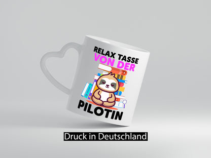 Relax Tasse: Pilotin | Definition Piloten lustiger Spruch Geschenk Humor