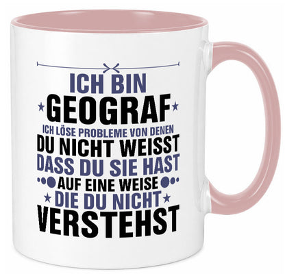 Löse Probleme: Geograf | Geografie lustig Humor Geschenkidee Geschenk Tasse