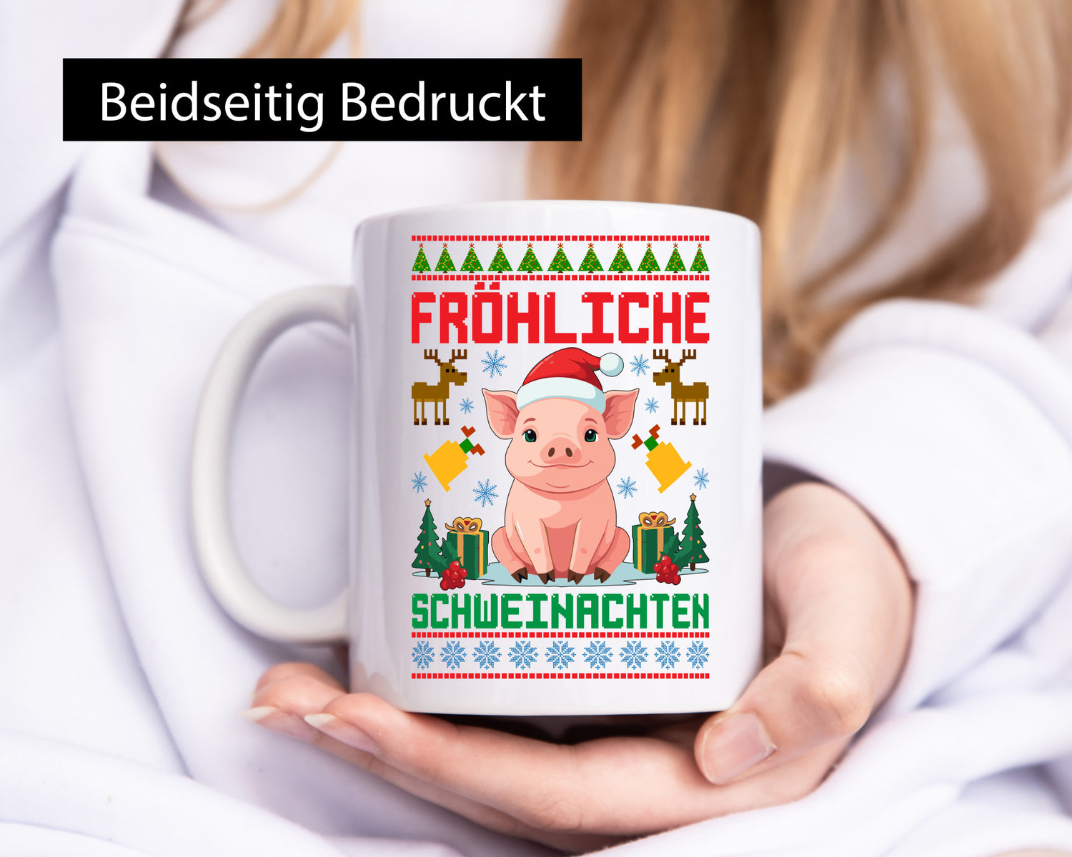 Fröhliche Schweinachten | Ugly Christmas Schwein Humor Geschenkidee Tasse