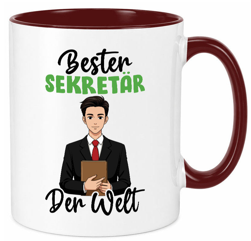 Bester Sekretär | Büro v2 lustiger Spruch Geschenk Arbeit Kollegen Tasse