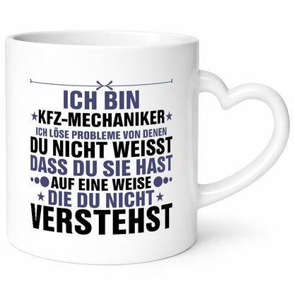 Löse Probleme: KFZ-Mechaniker | Werkstatt Mechaniker Humor Geschenkidee Tasse