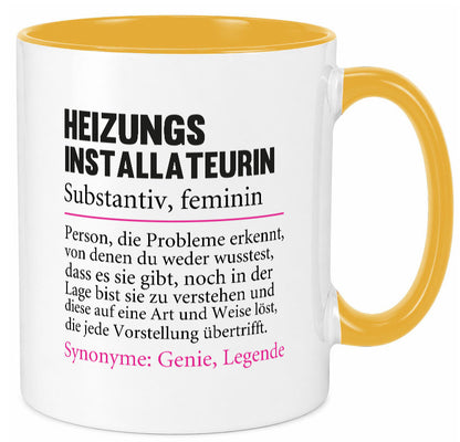 Heizungsinstallateurin | Beruf Spruch Heizung Geschenkidee Arbeit Kollegen Büro