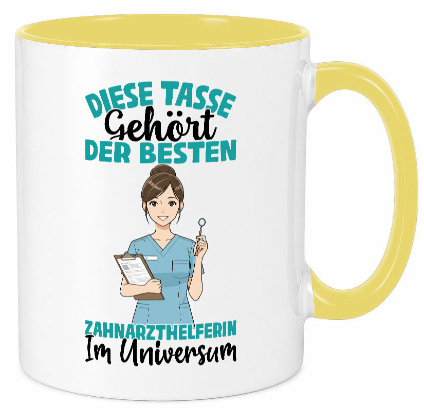 Im Universum: Zahnarzthelferin | Zahnmedizin Humor Geschenkidee Tasse