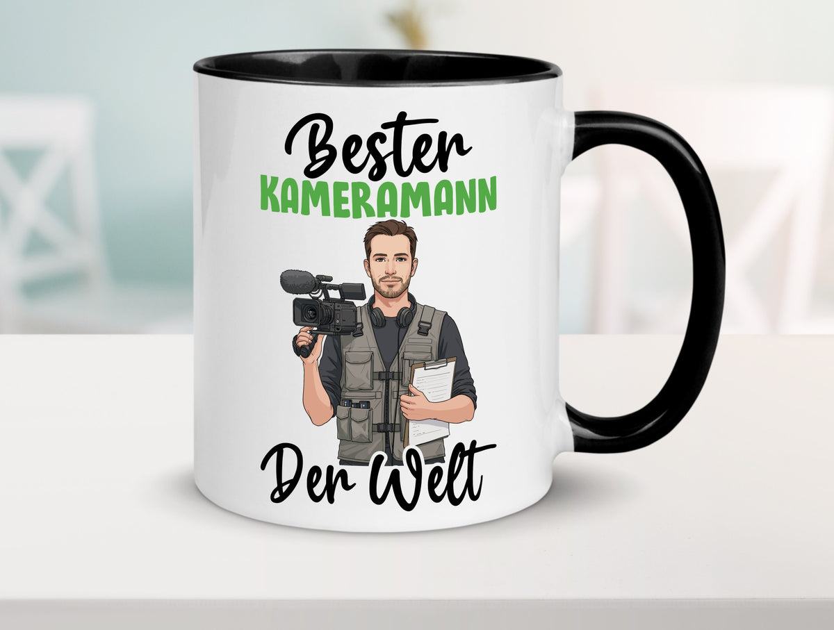 Bester Kameramann | Kamera v2 lustig Humor Geschenkidee Geschenk Tasse