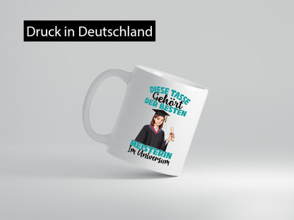 Im Universum: Meisterin | Meisterbrief Geschenk Humor Geschenkidee lustiger