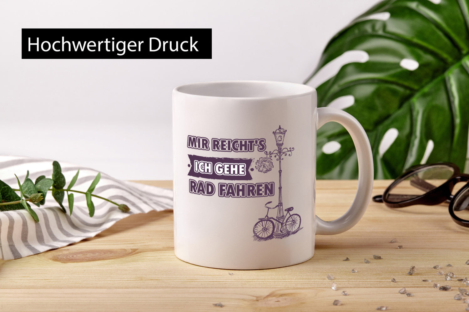 Mir reicht ich geh Rad fahren lustiger Spruch Geschenk Humor Geschenkidee Tasse