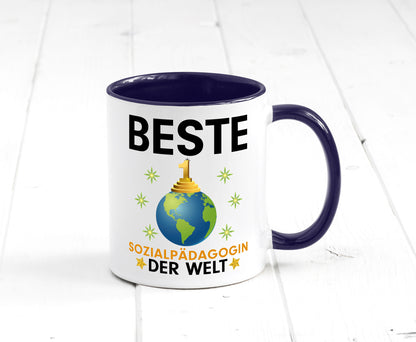 Welt Beste Sozialpädagogin | Humor Pädagogin Geschenkidee Tasse
