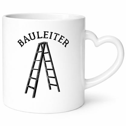 Bauleiter - Baustelle Leiter Wortspiel lustig Humor Geschenkidee Geschenk Tasse