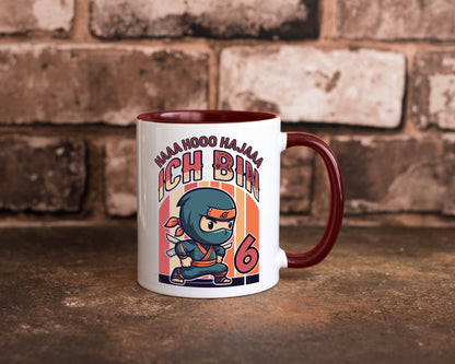6. Geburtstag | Ninja Junge 6 Jahre Humor Geschenkidee Tasse