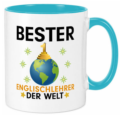 Welt Bester Englischlehrer | Schule Englisch Geschenk Humor Geschenkidee Tasse