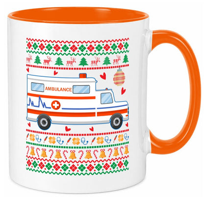 Krankenwagen | Ugly Christmas Emergency lustig Humor Geschenkidee Geschenk Tasse