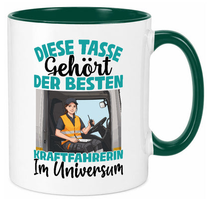 Im Universum: Kraftfahrerin | Lastwagen LKW lustig Humor Geschenkidee Geschenk