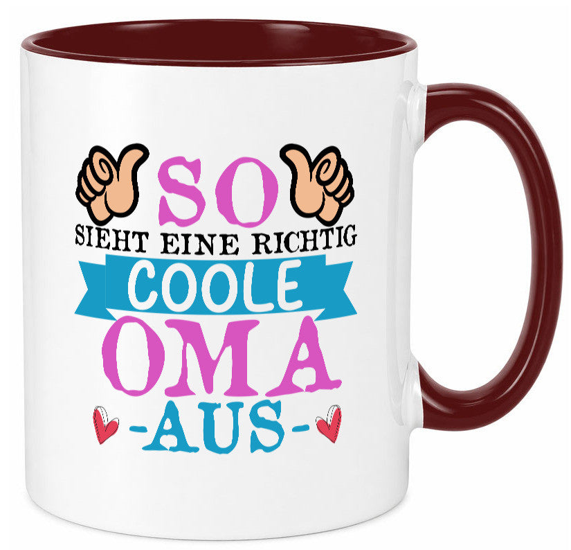 So sieht eine richtig Coole Oma aus | Großmutter Humor Familie Geschenkidee