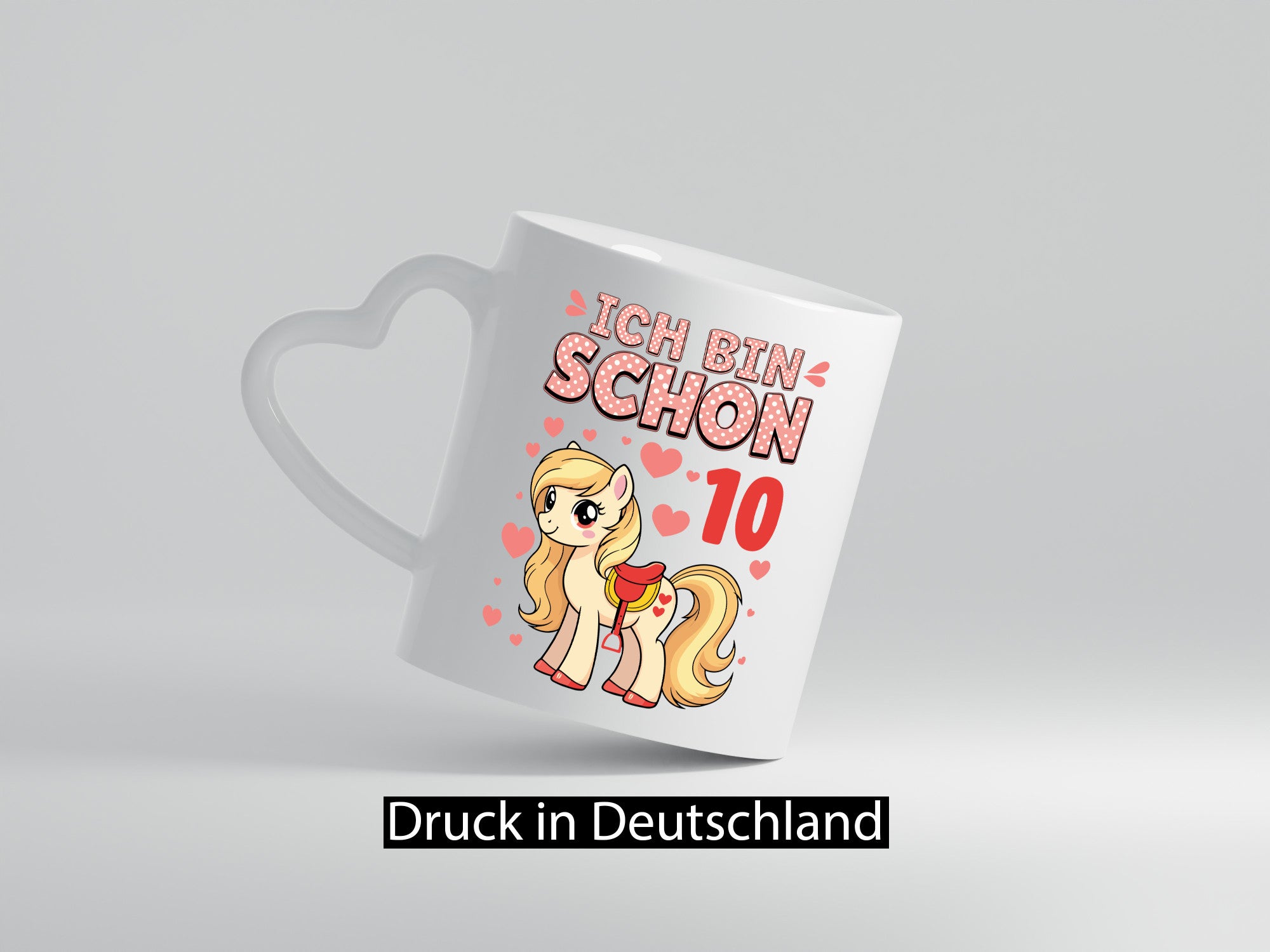 10. Geburtstag | 10 Jahre Mädchen Reiten Pony Geschenk Geschenkidee lustiger