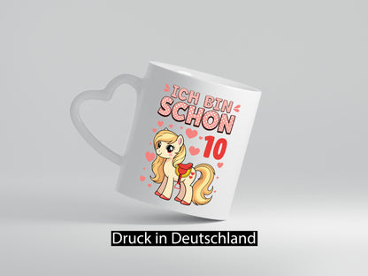 10. Geburtstag | 10 Jahre Mädchen Reiten Pony Geschenk Geschenkidee lustiger