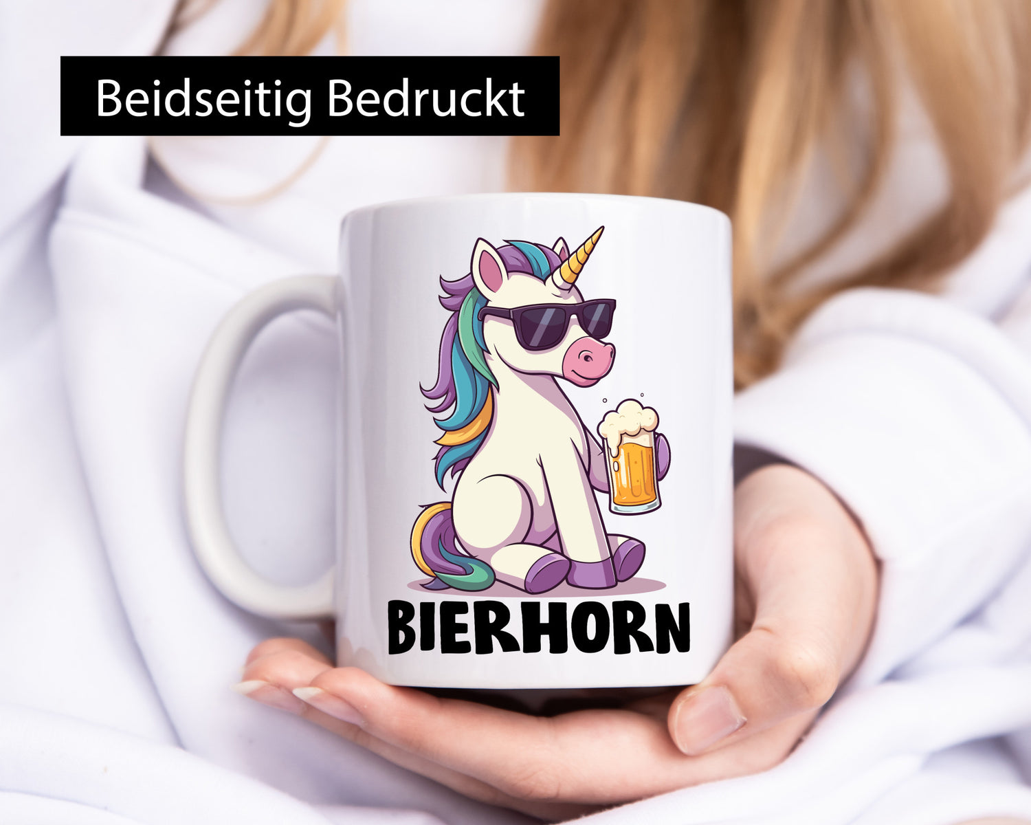 Bierhorn | Einhorn Bierliebhaber Geschenkidee Humor Tasse