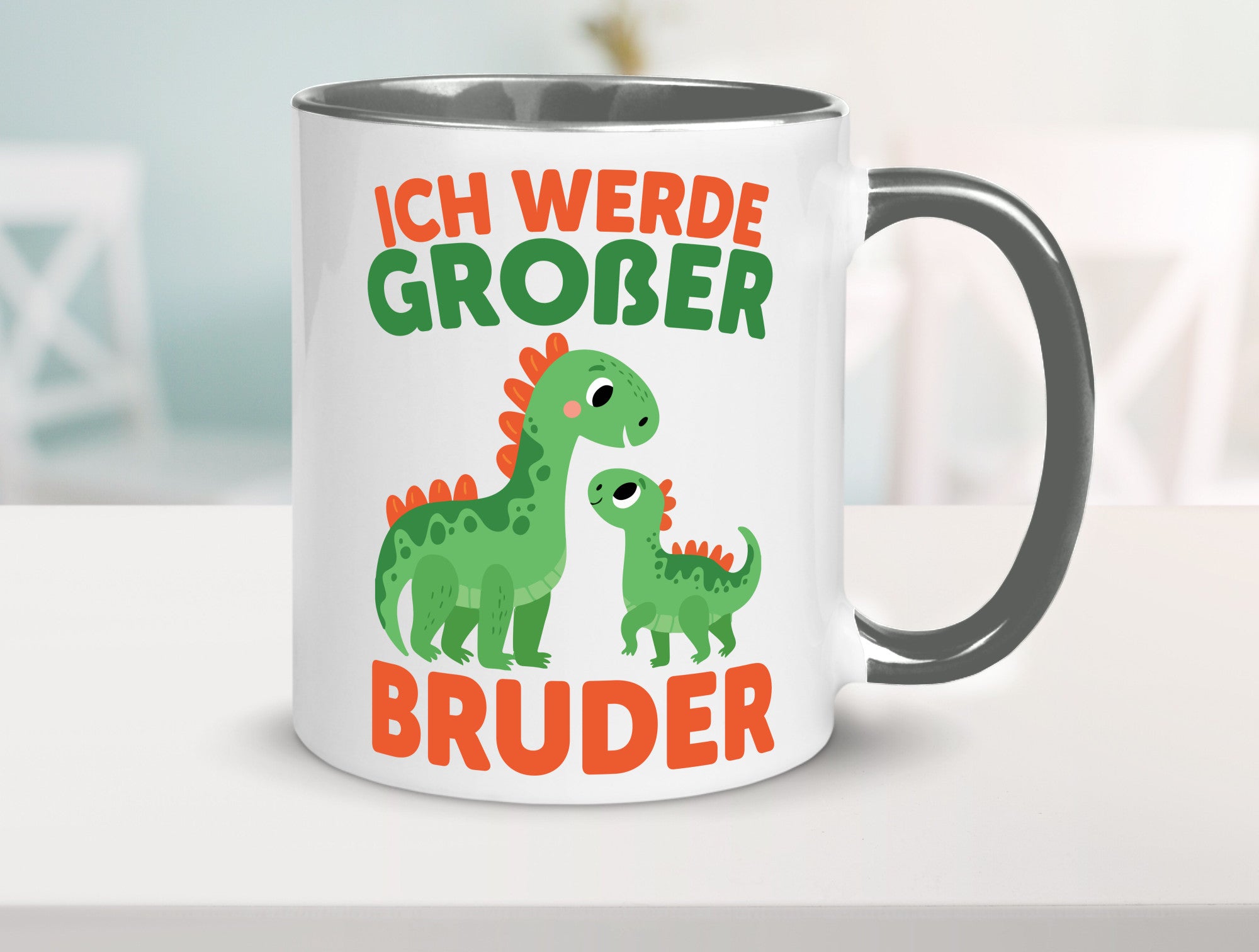 Ich werde Großer Bruder | Dino Brudersaurus lustig Humor Geschenkidee Geschenk