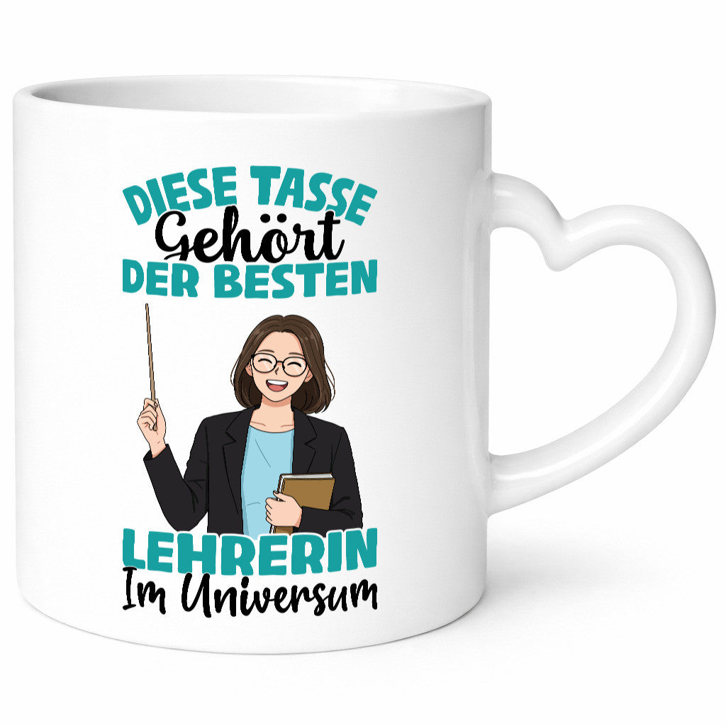Im Universum: Lehrerin | Schule Beruf Schüler Geschenk Arbeit Kollegen Büro
