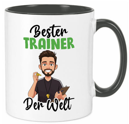 Bester Trainer | Verein Sport v2 Humor Geschenkidee Tasse