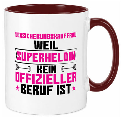 Superheldin Versicherungskauffrau | Kauffrau lustiger Spruch Geschenk Humor Tasse