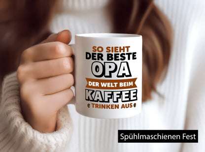 Der beste Opa Welt | Spruchtasse Großvater Humor lustiger Spruch Geschenk