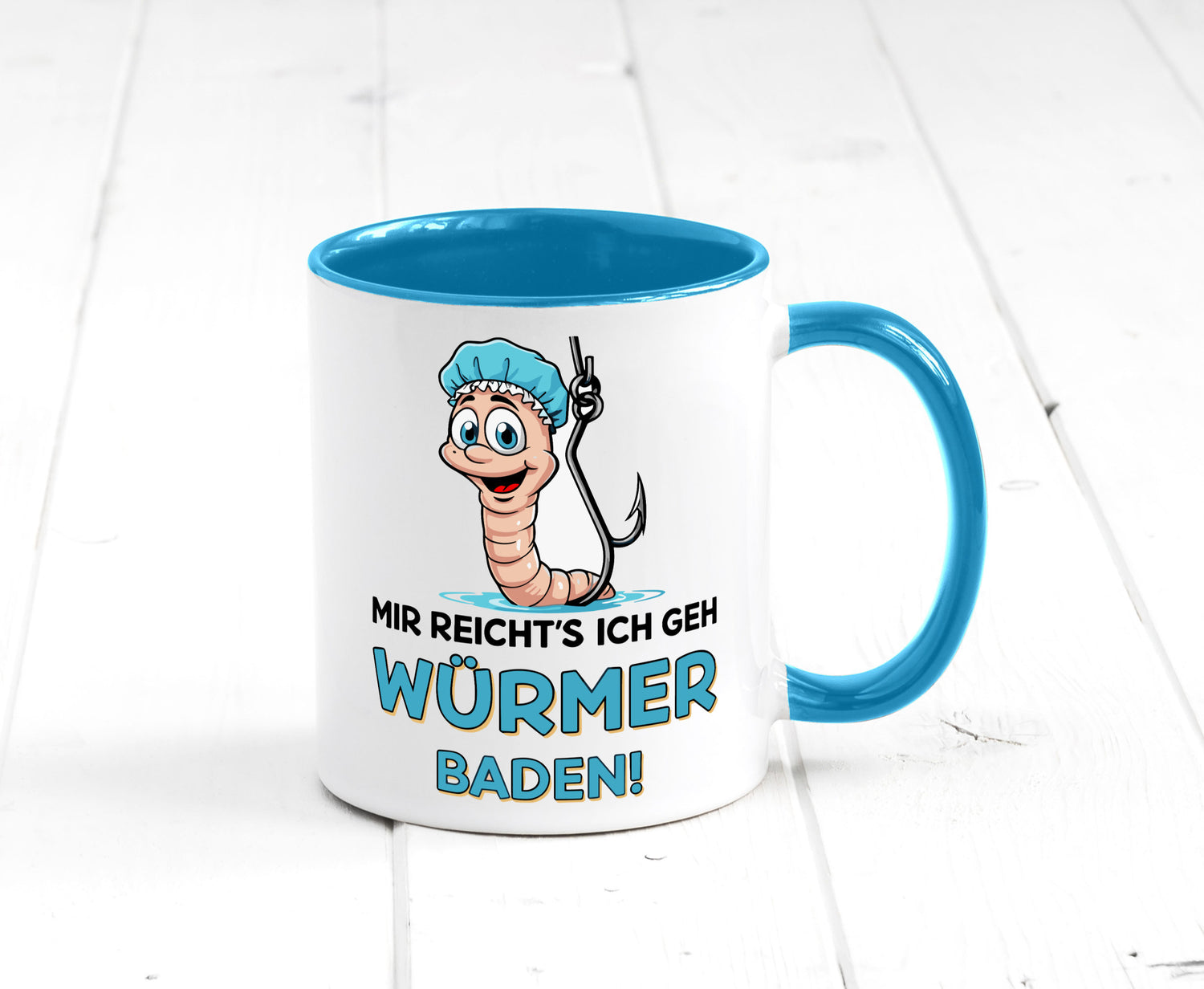 Mir reichts ich geh Würmer Baden | Angler Angeln Geschenk Humor Geschenkidee