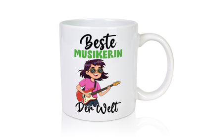 Beste Musikerin | Musik Musikantin v2 Geschenkidee Humor Tasse