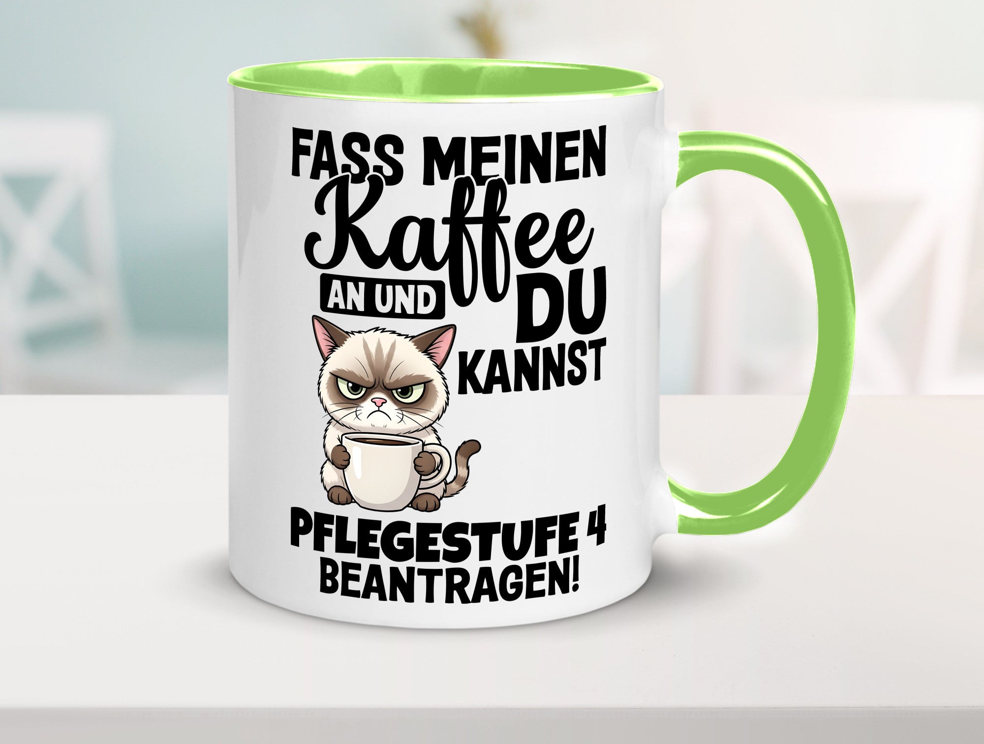 Fass meinen Kaffee an | Pflegestufe 4 Krankenschwester v3 Geschenkidee Humor