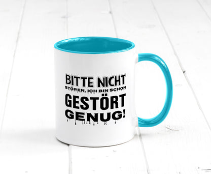 Ich bin schon gestört lustiger Spruch Geschenk Humor Geschenkidee Tasse