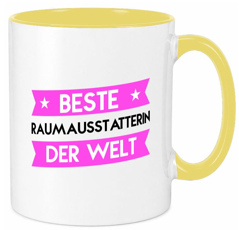Beste Raumausstatterin | Wohn Ausstatterin Geschenk Humor Geschenkidee lustiger Tasse
