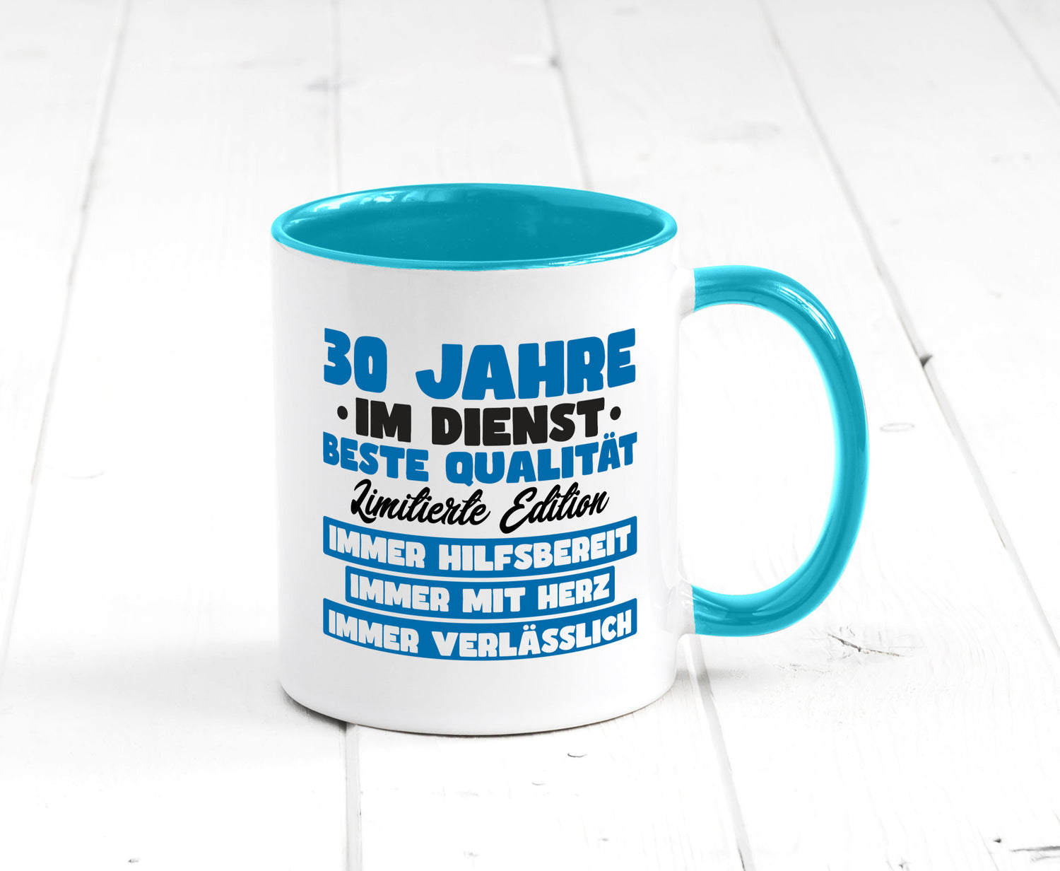 30 Jahre im Dienst | Jubiläum Arbeit v7 lustig Kollegen Büro Geschenk Tasse