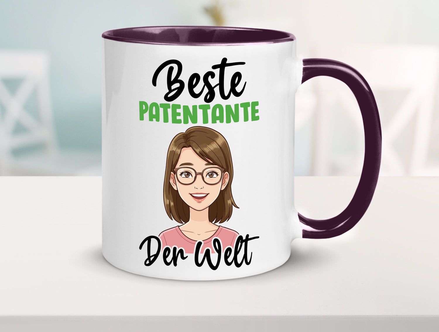 Beste Patentante | Tante lustiger Spruch Geschenk Humor Geschenkidee Tasse