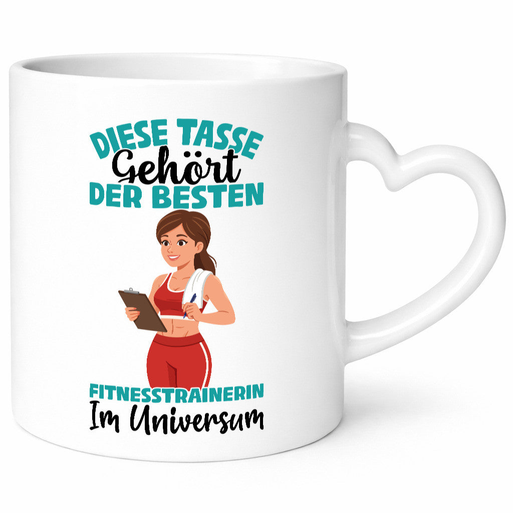 Im Universum: Fitnesstrainerin | Trainerin Sport lustig Humor Geschenkidee