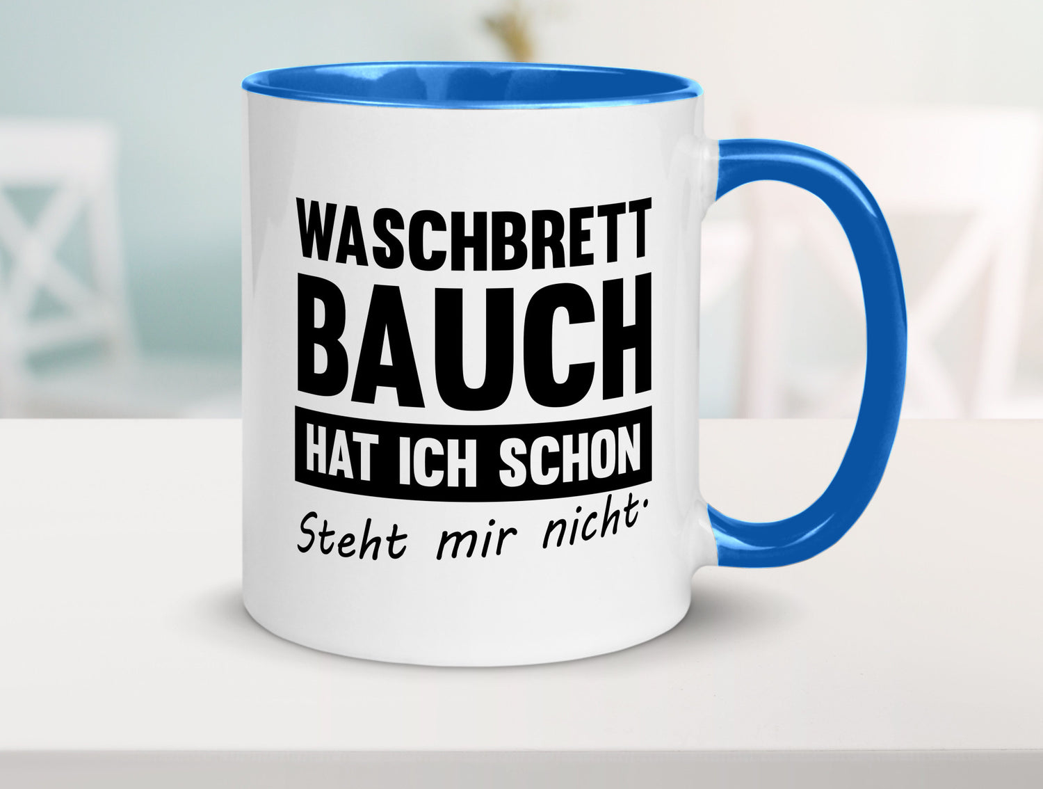 Waschbrettbauch steht mir nicht | Sixpack Gym lustiger Spruch Geschenk Humor